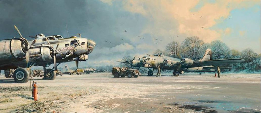Clearing Skies - B-17 by Robert Taylor Art