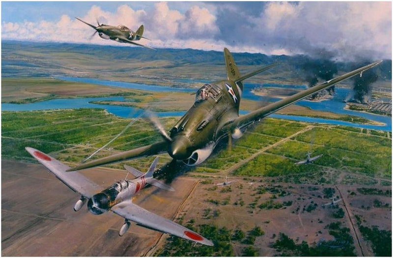 America Strikes Back by Robert Taylor -  Aviation Art