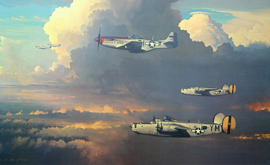 Among the Columns of Thor by William S Phillips - Aviation Art