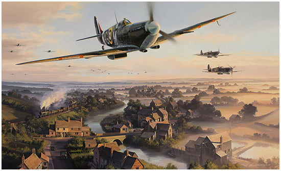 The Biggin Hill Wing by Nicolas Trudgian - RAF Spitfire Art