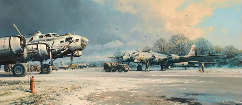 Clearing Skies - B-17 by Robert Taylor Art
