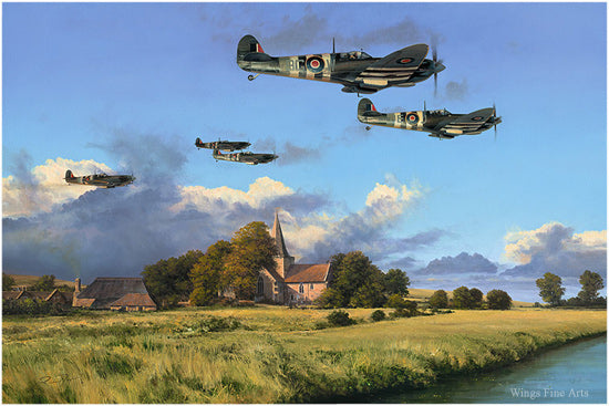 Attacking The Sorpe Dam by Richard Taylor -  Aviation Art