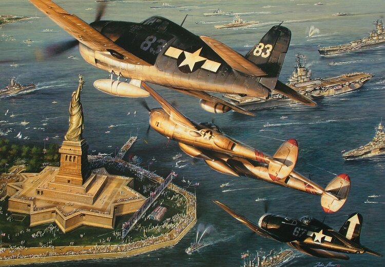 Avengers of the Philippines by John Shaw  - Aviation Art