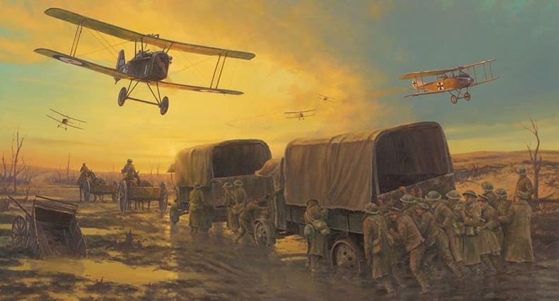 Hellfire Corner by Anthony Saunders - World War 1 WW1 art