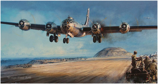 Iwo Jima by John Shaw  - Aviation Art of the B-19 Bomber