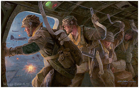 Night of Nights by Gil Cohen - Art of Easy Company on D-Day