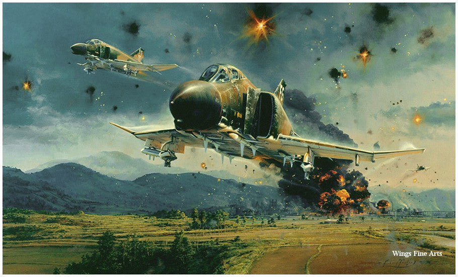 Phantom Strike by Robert Taylor -  Aviation Art of the F-4 Phantom Jet