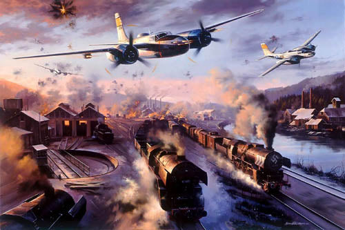 Ruhr Valley Invaders by Nicolas Trudgian -  Aviation Art