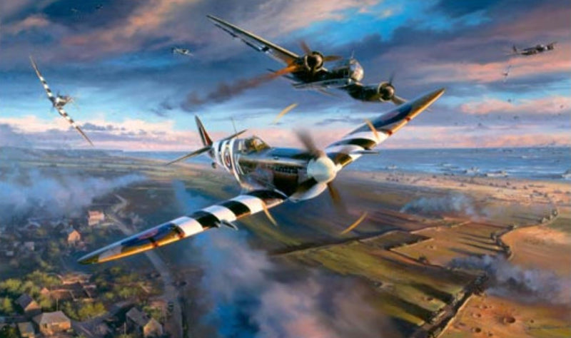 Spitfires - High Patrol by Philip West - Aviation Art