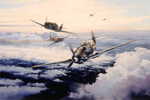 Knights of the Eastern Front - Giclee by Robert Taylor - Aviation Art of the Me109 (Bf109)
